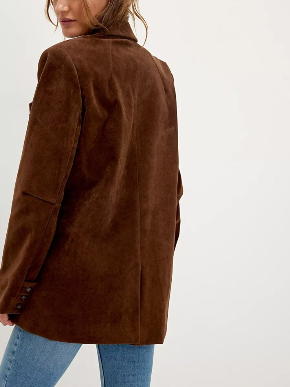 Free People Oversized Brown Blazer - Picture 10 of 13